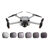 RCSTQ Accesorios de filtro ajustables de aleación de aluminio para DJI Mini 3 Pro, Estilo: UV+CPL+ND8+ND16+ND32+ND64 6 en 1, UV, CPL, ND8, ND16, ND32, ND64, Juego 4 en 1, Juego 6 en 1